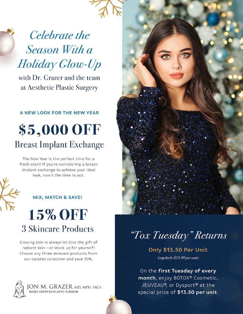 December Monthly Specials - $5,000 off Breast Implant Exchange